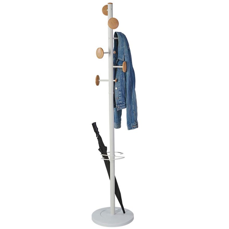 ALBA kapstok 'MUSIC', hoogte 1.750 mm, wit